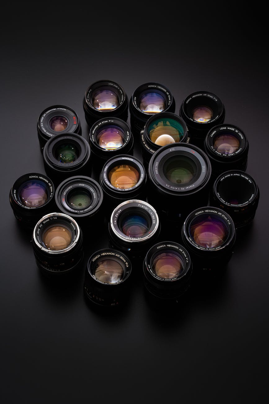 different kinds of camera lens